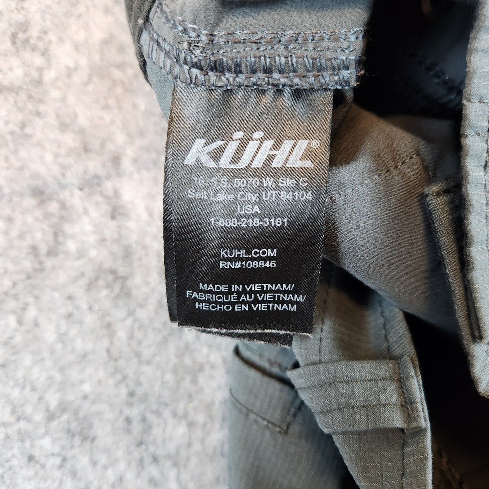 KUHL Silencr Kargo Shorts Men 35 Gray Hiking Outdoor Performance Stretch 5280 - Picture 7 of 15